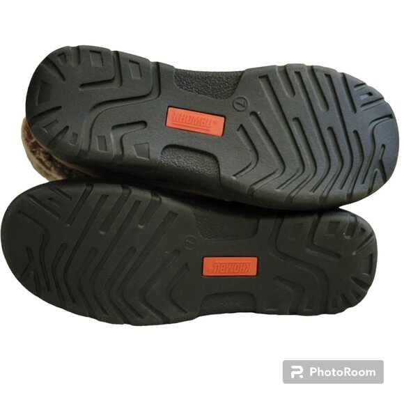 Khombu "Jessica" Ankle Boots Suede Leather Faux Fur Lining Memory Foam New - Picture 11 of 12